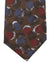 Kiton Silk Tie Brown Midnight Blue Maroon Geometric Design - Sevenfold Necktie