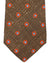 Kiton Silk Tie Brown Orange Blue Geometric Design - Sevenfold Necktie