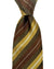 Kiton Silk Tie Brown Stripes Design - Sevenfold Necktie