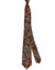 Kiton Silk Tie Brown Gray Paisley Design - Sevenfold Necktie