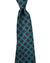 Kiton Tie Teal Brown Design - Sevenfold Necktie