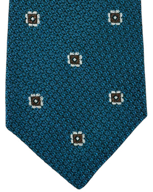 Kiton Necktie Teal Design- Sevenfold Tie