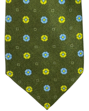 Kiton Necktie Green Design - Sevenfold Necktie