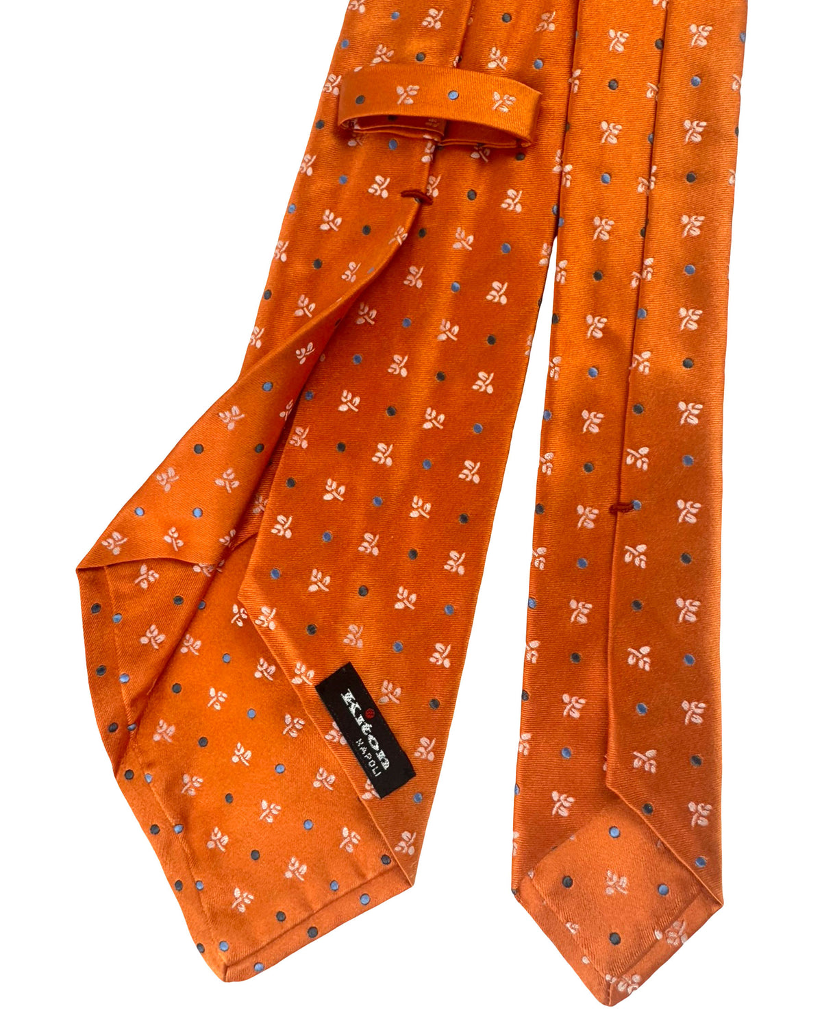 Kiton Tie Orange Design - Sevenfold