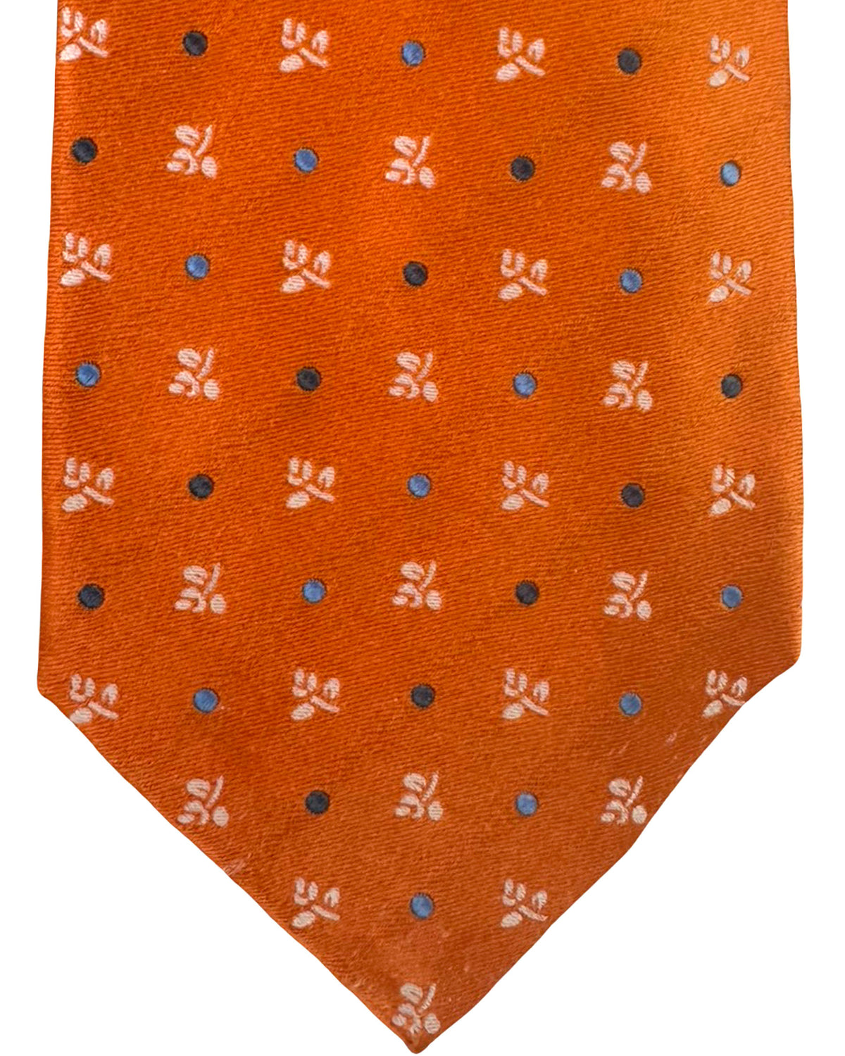 Kiton Tie Orange Design - Sevenfold
