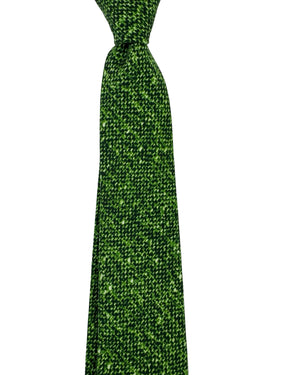 Kiton Sevenfold Tie Green Pattern -  Printed Silk