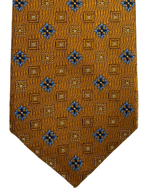 Kiton Tie Copper Design Jacquard