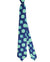 Kiton Silk Tie Dark Blue Turquoise Medallions - Sevenfold Necktie
