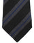 Kiton Silk Tie Gray Dark Blue Stripes - Sevenfold Necktie