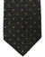 Kiton Silk Wool Tie Brown Green Dots Design - Sevenfold Necktie