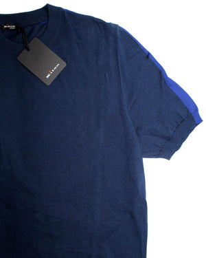 Kiton T-Shirt Navy Royal Blue  - Sleeveless Shirt