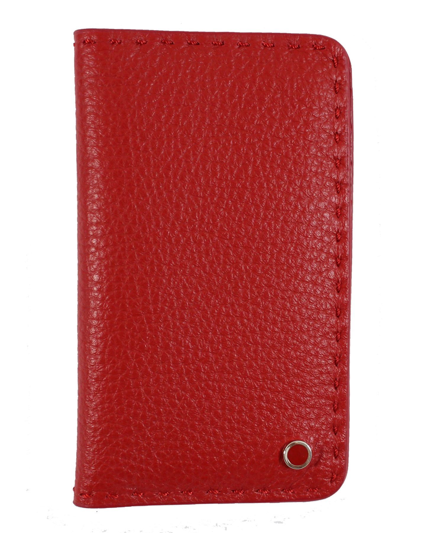 Kiton Men Wallet - Large Bordeaux Grain Leather Zip Wallet Final Sale