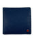 Kiton Wallet - Dark Blue Grain Leather Men Wallet Bifold