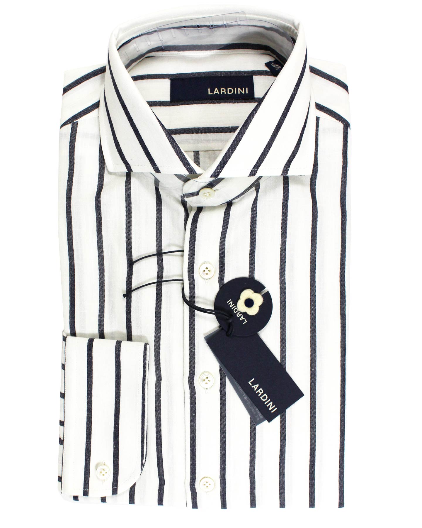 Lardini Dress Shirt Striped Design