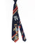 Leonard Tie Navy Red Maroon Floral Stripes - Vintage Collection