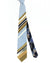 Leonard Tie Beige Blue Gray Floral Stripes - Vintage Collection