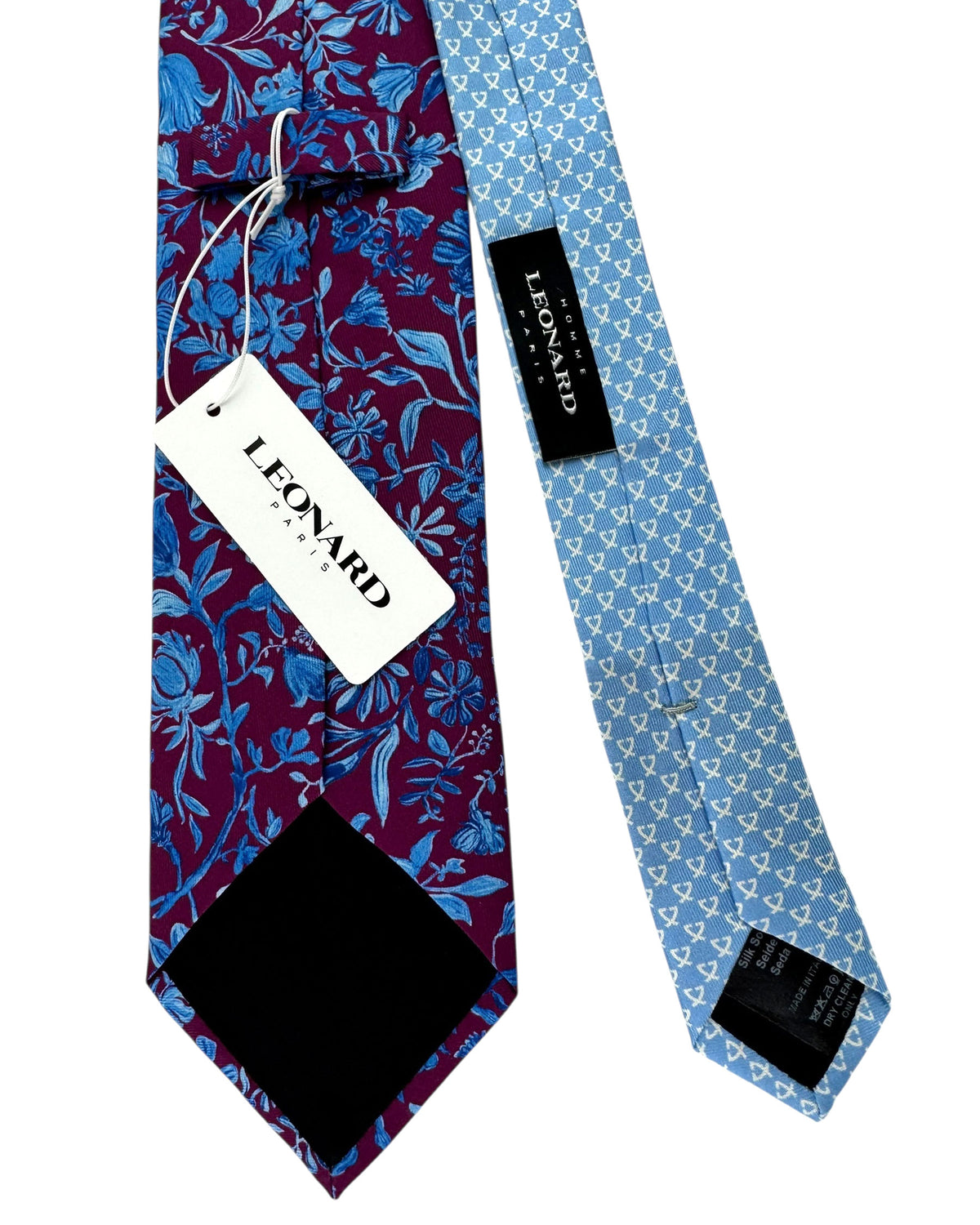 Leonard Paris Tie Blue Floral