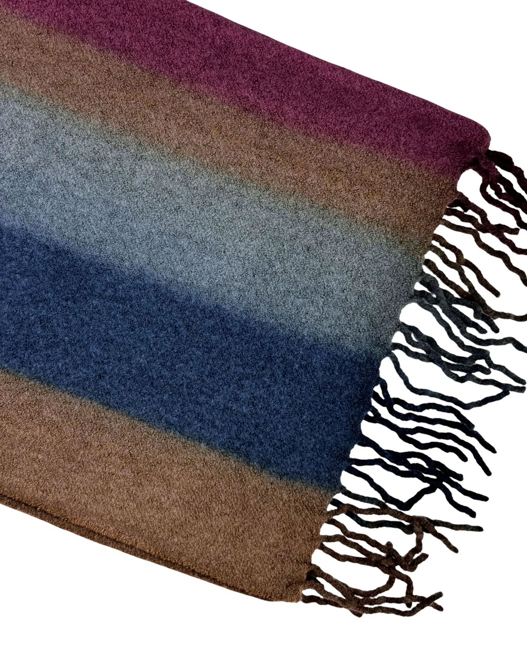 Loro Piana Scarf Grande Stripes Fringe Design - Luxury Shawl - Tie