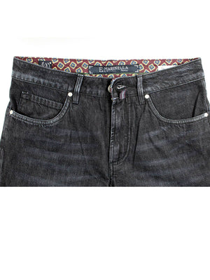 E. Marinella Jeans Black Denim Zip Fly 34 Slim Fit REDUCED - SALE