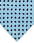 E. Marinella Tie Sky Blue Mini Paisley Floral Design - Wide Necktie