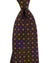 E. Marinella Tie Maroon Dark Blue Geometric Design - Wide Necktie