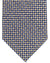 E. Marinella Tie Dark Blue White Silver Orange Geometric Design