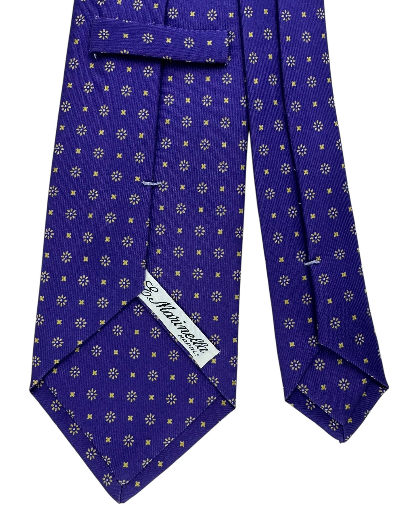 E. Marinella Silk Tie Purple Design