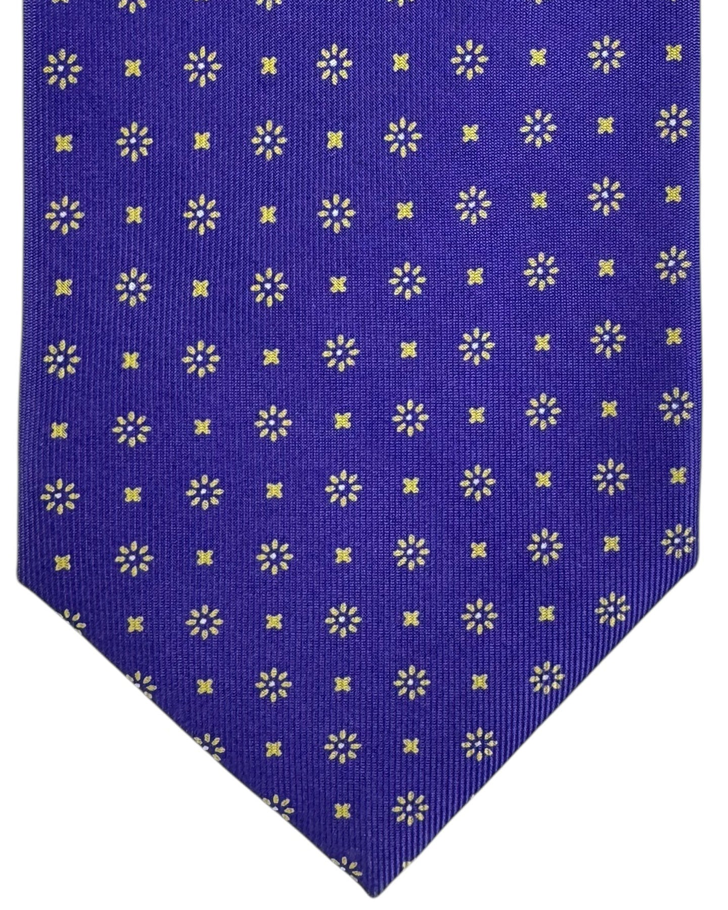 E. Marinella Silk Tie Purple Design