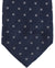 Massimo Valeri 11 Fold Tie Dark Blue Silver Geometric - Elevenfold Necktie
