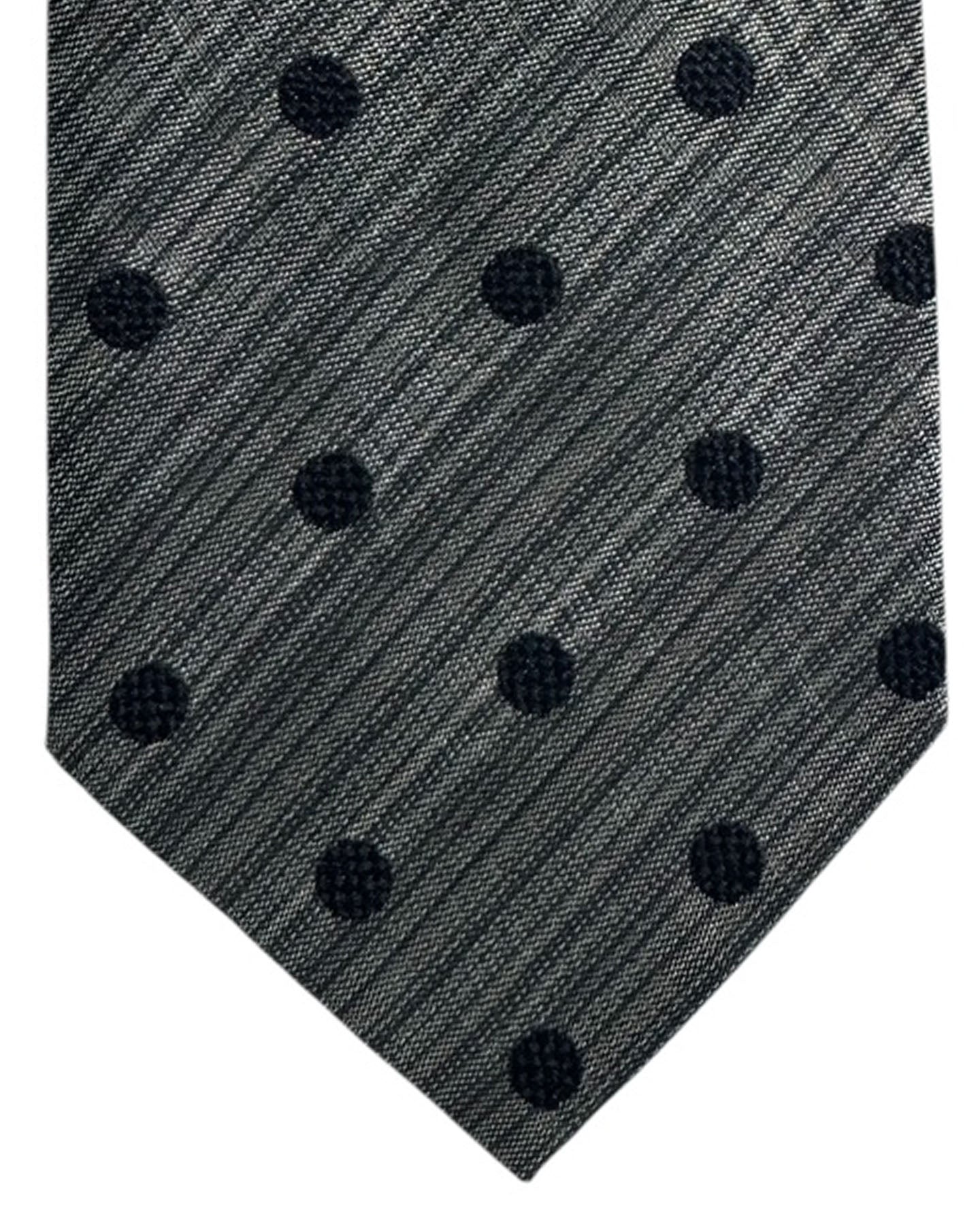 Missoni Tie Gray Polka Dots