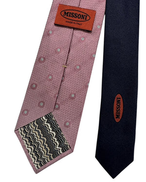 Missoni Tie  Pink Dot