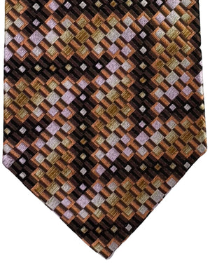 Brown Pink Tie