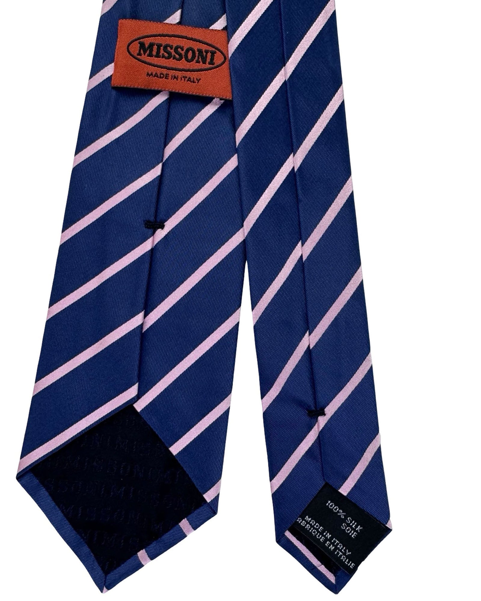 Missoni Silk Tie Brown And Tan Mosaic Geometric Pattern