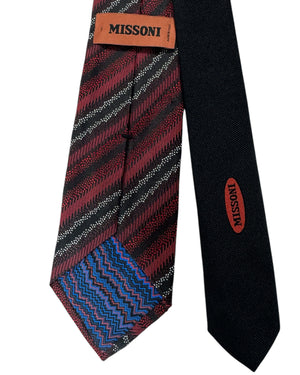 Missoni Tie Bordeaux Brown 