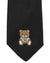 Moschino Tie Black Toy Bear Design