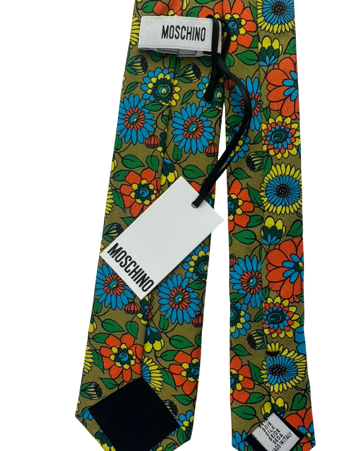 Moschino Silk Tie Floral