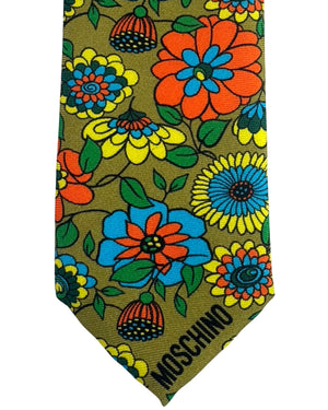 Moschino Skinny Tie Oliver Floral