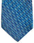 Vitaliano Pancaldi Pleated Silk Blue Chain Design