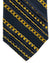 Vitaliano Pancaldi Pleated Silk Gold Chain Stripe