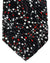 Vitaliano Pancaldi Pleated Silk  Red White Molecular Pattern