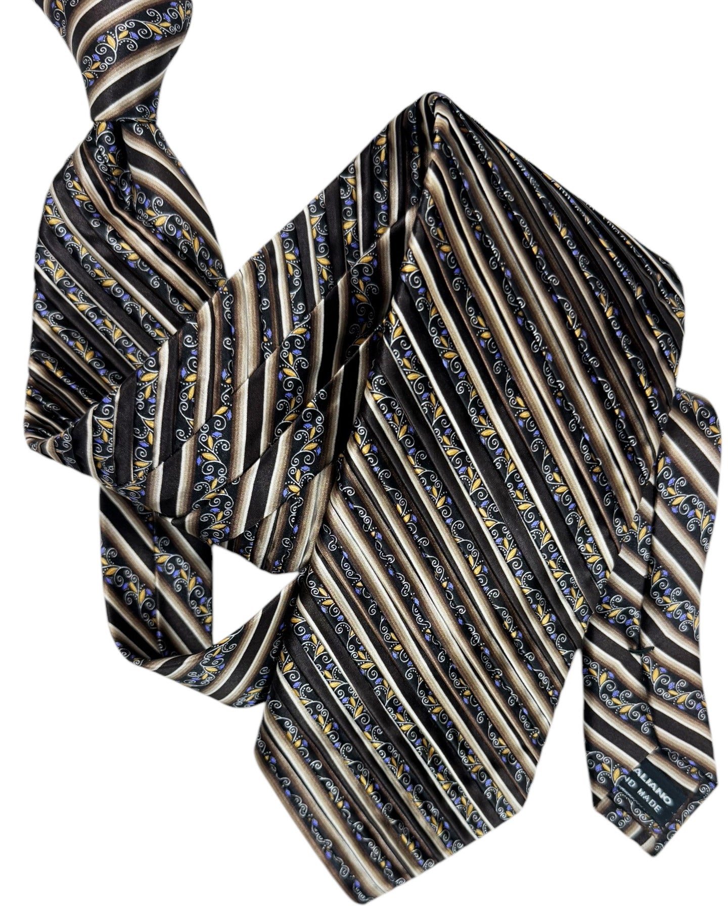 Vitaliano Pancaldi Pleated Silk Necktie