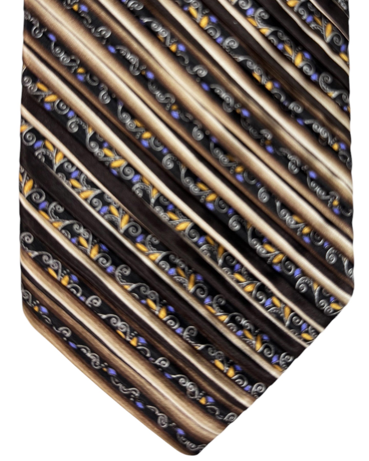 Vitaliano Pancaldi Pleated Silk Necktie