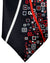 New Pancaldi Tie Black Red Maroon Rectangles