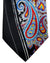 Vitaliano Pancaldi Silk Tie Fire Red Paisley Aqua Blue