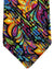 Vitaliano Pancaldi Pleated Silk Tie Colorful Floral Design