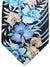 Vitaliano Pancaldi Tie Black Blue Cream Floral Design