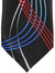 Vitaliano Pancaldi Tie Black Blue Red Swirl Design
