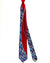 Vitaliano Pancaldi Silk Tie Red Blue Gray Swirl Geometric Design