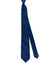 Vitaliano Pancaldi PLEATED SILK Tie Dark Blue Aqua Mini Medallions Design