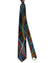 Vitaliano Pancaldi Silk Tie Black Royal Blue Red Geometric Swirl Design